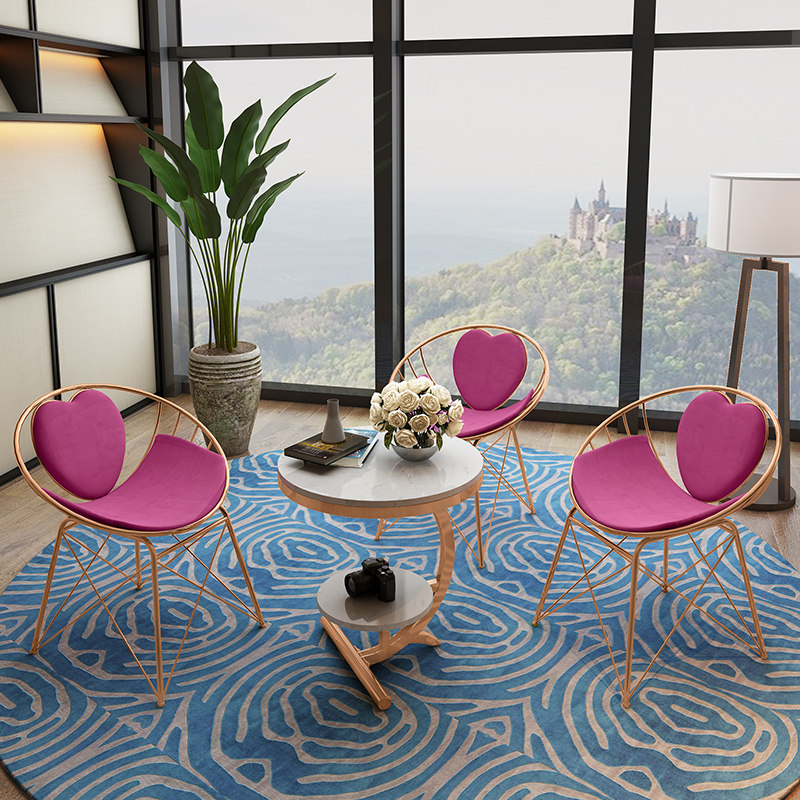 北欧简约餐桌椅创意休闲靠背椅家用阳台懒人桌椅3件套奶茶店桌椅|msdalam kategori perabot kediaman, of Tables, meja makan - dari Buy2taobao.com untuk memberikan perkhidmatan ejen Taobao profesional membeli