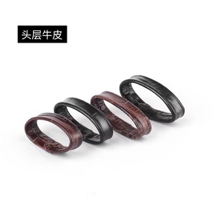 真皮表带圈牛皮活动圈皮表带带环手表配件通用固定圈耐磨卡扣圈口