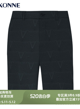 VSKONNE威斯康尼男短裤夏专柜同款黑色舒适中腰易打理休闲短裤