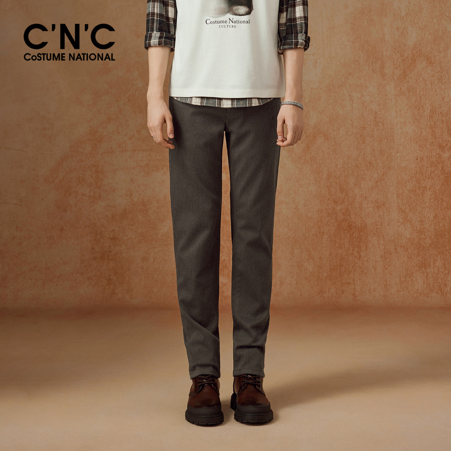 【莫代尔绵羊毛混纺】CNC男装26秋冬季新款男牛仔裤直筒合身长裤