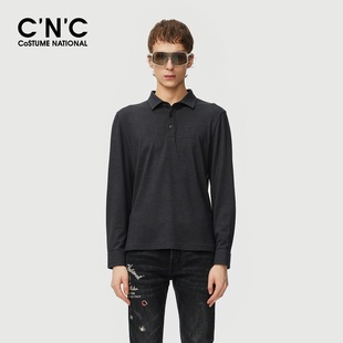 T恤男士 羊毛羊绒长袖 POLO衫 轻奢翻领打底衫 25秋季 CNC男装 新款