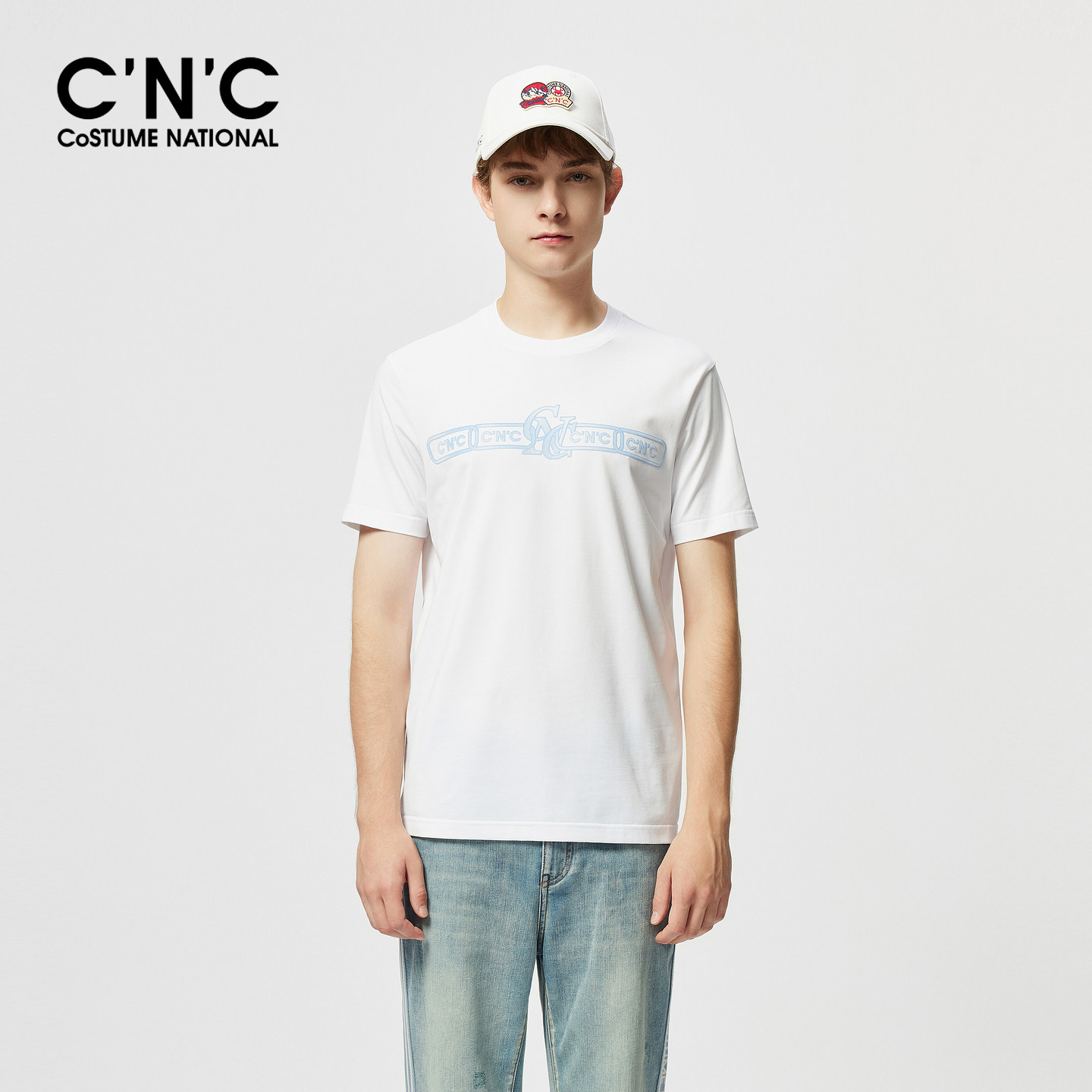 【品牌直降】CNC男装26春夏新款轻奢短袖T恤男士短袖棉质品牌T恤