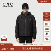 满印薄棉夹克外套连帽棉服设计款 CNC男装 25秋冬新款 保暖外套