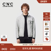 老花渐变提花男士 CNC男装 25秋冬新款 棉夹克外套满印保暖青年外套