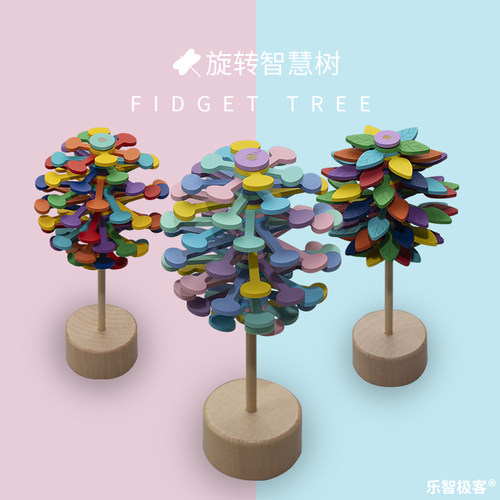 旋转棒棒糖费氏数列阿基米德旋转智慧树川剧脸谱科普教具治愈摆件 - 封面