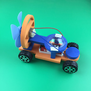 科技小制作发明手工材料科学实验DIY器材F1桨电动赛车电动风力车