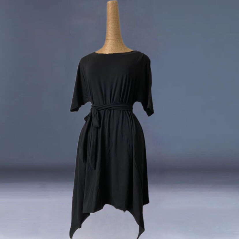 拉丁舞服大一字领系带长短袖班服