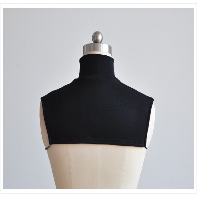 加绒加厚冬季保暖假领子 男女士百搭韩版高领棉装饰领 套头围脖