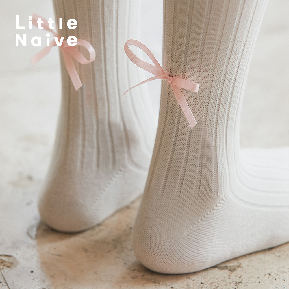 LittleNaive袜子女童秋冬新款珍珠蝴蝶结打底裤袜儿童弹力连裤袜,童装/婴儿装/亲子装,儿童袜子(0-16岁),淘宝优惠券,粉丝福利购,淘宝优惠卷