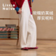 儿童软糯休闲裤 Little 款 多巴胺绒感直筒裤 Naive女童宽松长裤 秋季