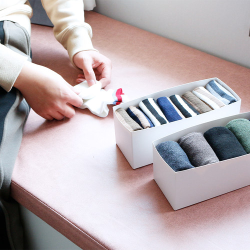 圣保抽屉分隔内衣袜子收纳盒纸质