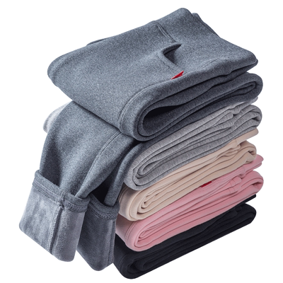 打底裤女外穿春秋2025新款口袋纯棉高腰冬季加绒保暖小脚紧身秋裤