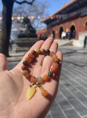 北京雍和门法物流通处多宝水晶手串女款手链送家人朋友女朋友礼物
