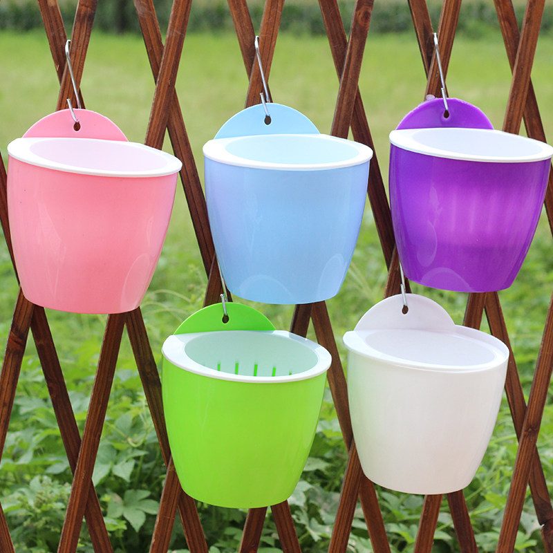 绿萝花盆壁挂自动吸水懒人盆环保树脂兰花盆多色圆形塑料垂吊花盆,鲜花速递/花卉仿真/绿植园艺,花盆,淘宝优惠券,粉丝福利购,淘宝优惠卷