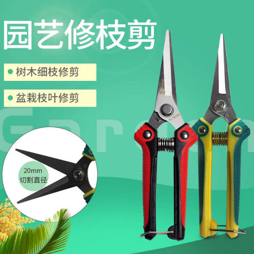 园艺用品耐用钢材修枝剪花卉绿植树木盆栽修枝剪花艺修枝修叶剪刀