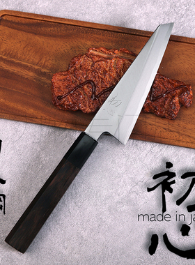 日本进口初心白纸钢剔骨刀/贴钢和式单面刃/日立安来钢手工锻打