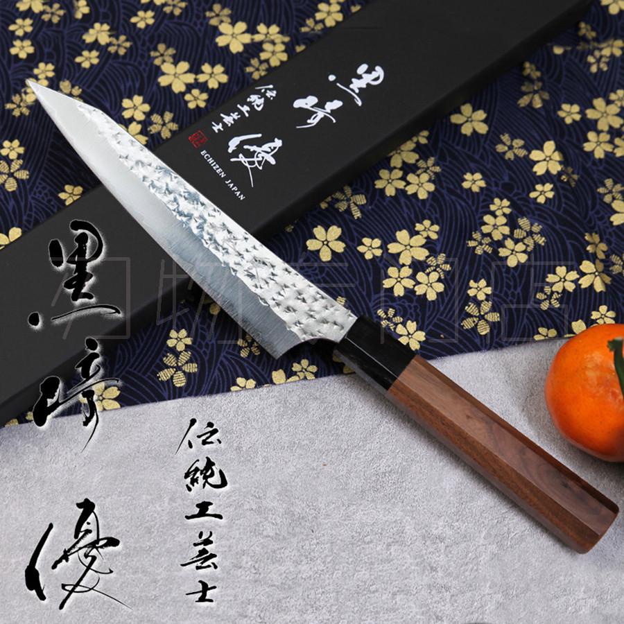 日本进口黑崎优闪光sg2粉末钢小刀水果刀130/150厨刀不锈钢