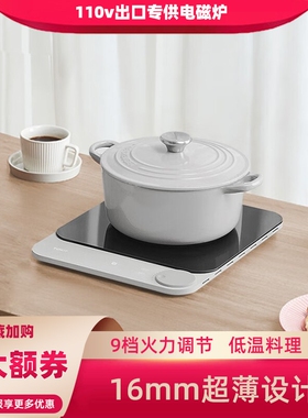 110v出口超薄电磁炉一体炒菜锅多国日本台湾家用功能大功率池炉美