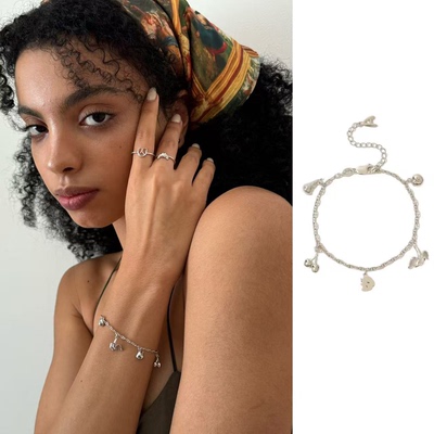 轻奢小众精致纯银手链男女同款