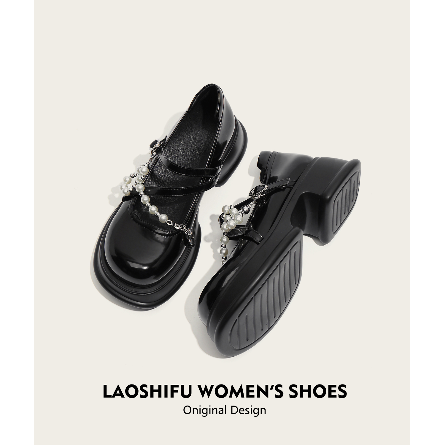 厚底玛丽珍鞋女2023新款学院风