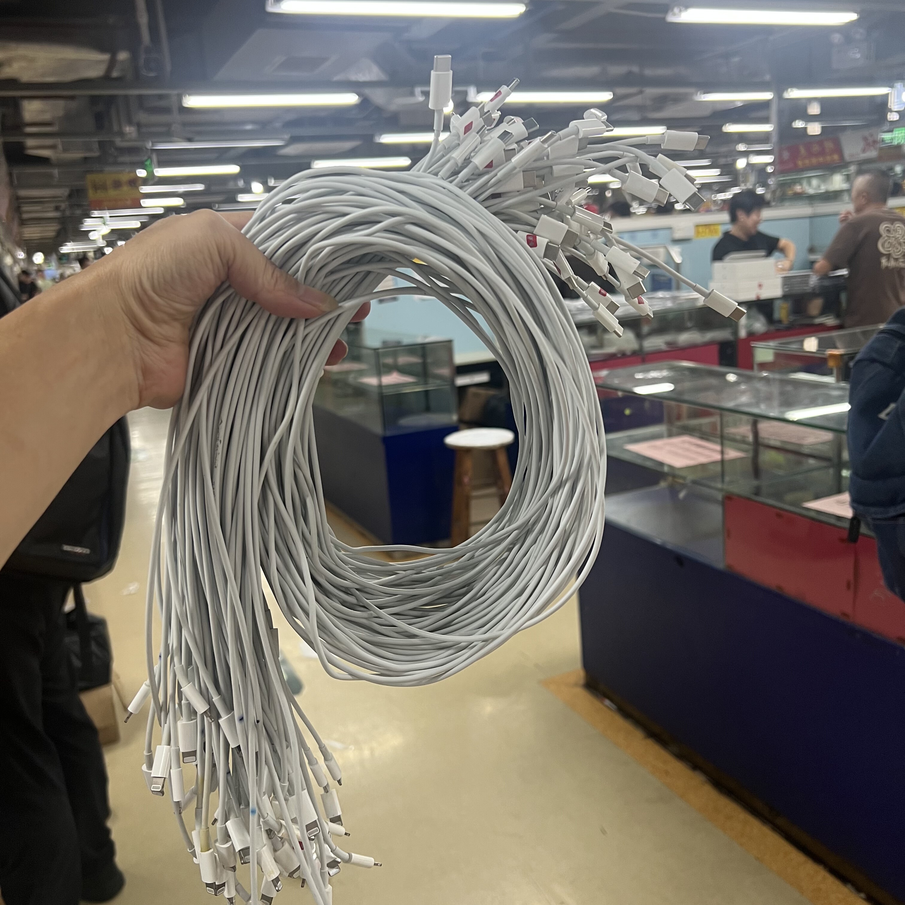 二手适用于苹果20W快充PD原装拆机纯原用于iphone8/9/X/11/12/13/14ProMax数据线Type-c转L口快充线