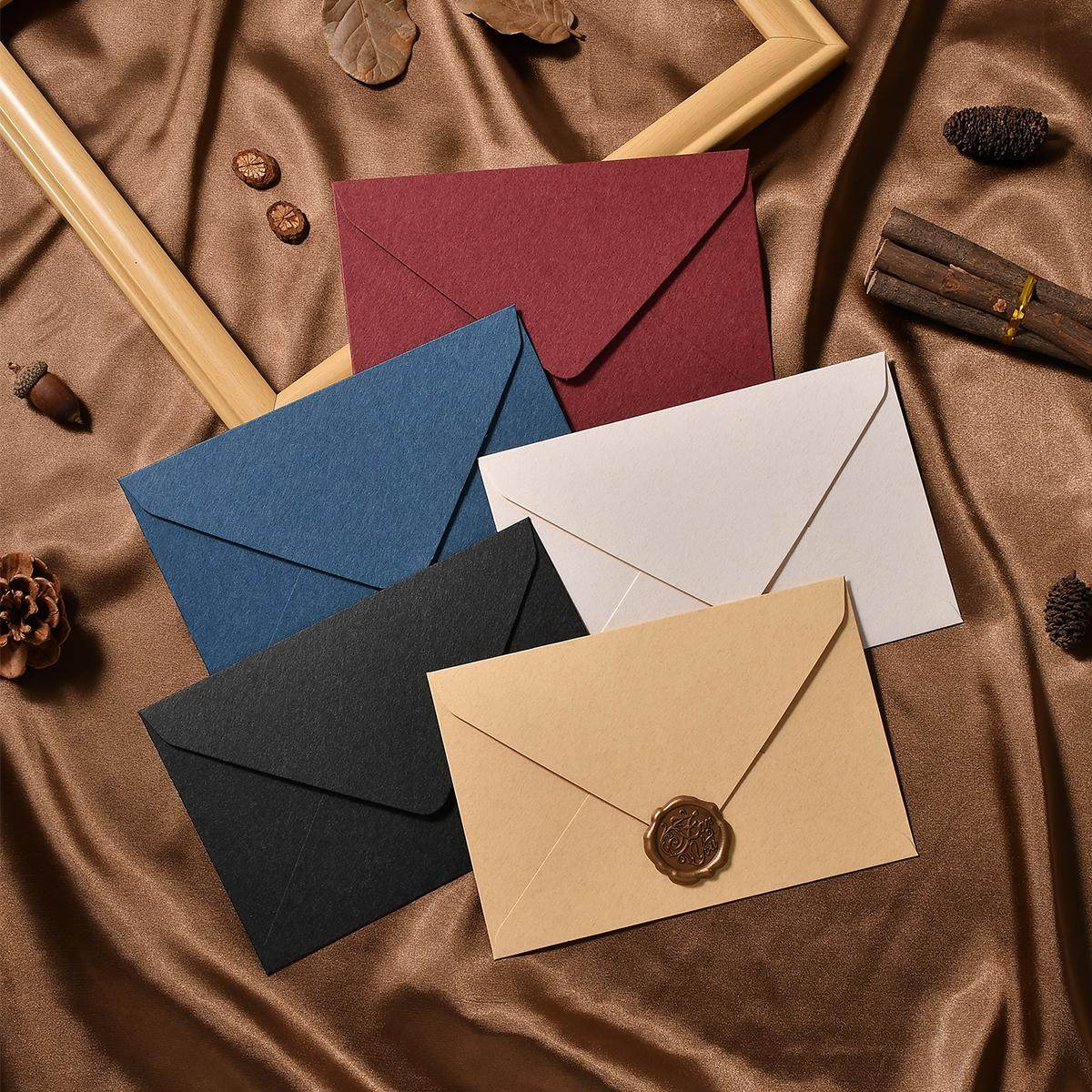 羊绒信封信纸复古风生日贺卡请柬明信片火漆信封手写情书浪漫表白,文具电教/文化用品/商务用品,信封,淘宝优惠券,粉丝福利购,淘宝优惠卷