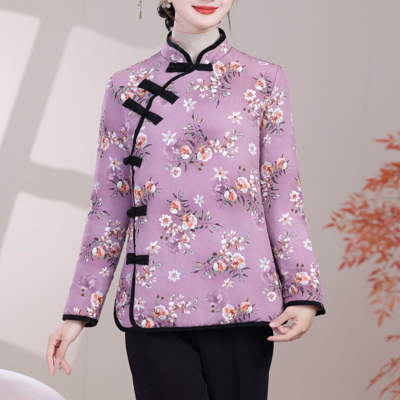 罩衣女新款加厚保暖韩版防脏干活穿小个子妈妈装冬季加绒网红棉袄