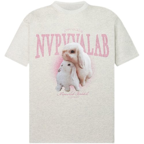 NVPVVA兔子复古印花圆领短袖