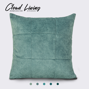 高档九宫格科技布抱枕沙发抱枕样板间客厅靠垫酒店民宿床上靠枕套