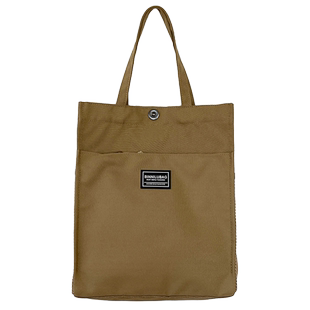 简约帆布包男款通勤手提托特包男士单肩包女大学生休闲百搭上课包