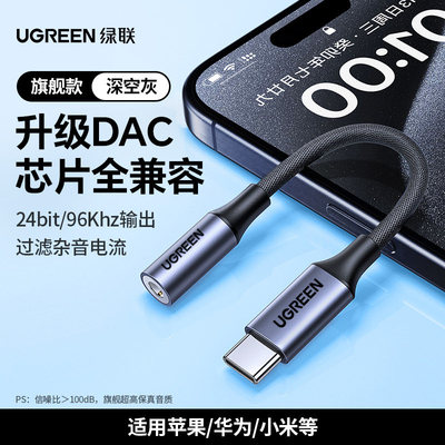 Ugreen Type C 3.5 Jack Earphone Cable USB C to 3.5mm AUX