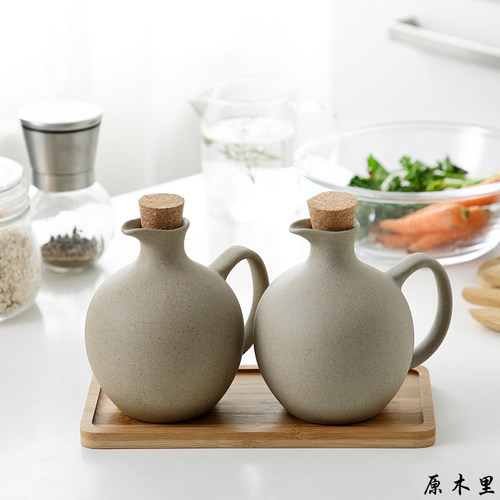 原木里家用创意风酱油瓶调味罐