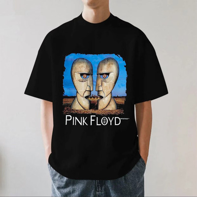 280g重磅纯棉Pink Floyd平克弗洛伊德乐队男夏季短袖T恤透气宽松