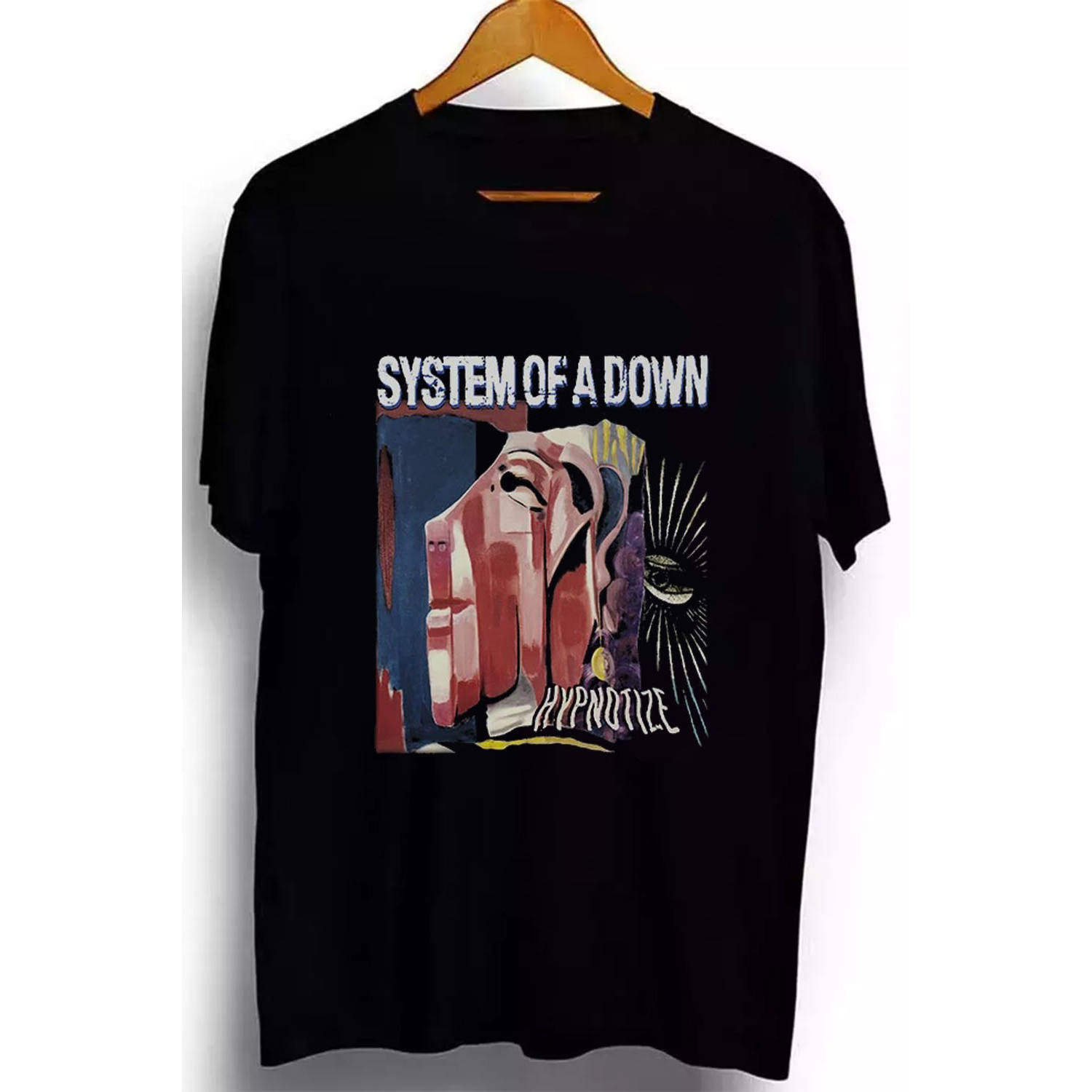 堕落system of a down摇滚乐队美式重磅320G纯棉夏季短袖T恤男女