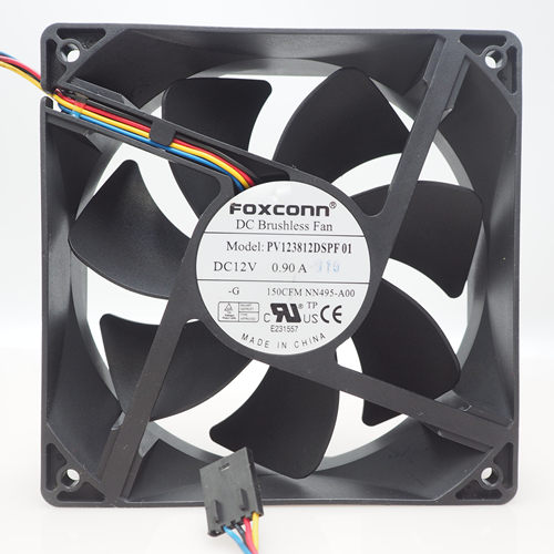 原装FOXCONN富士康12CM 12V 0.90A PV123812DSPF 01戴尔散热风扇