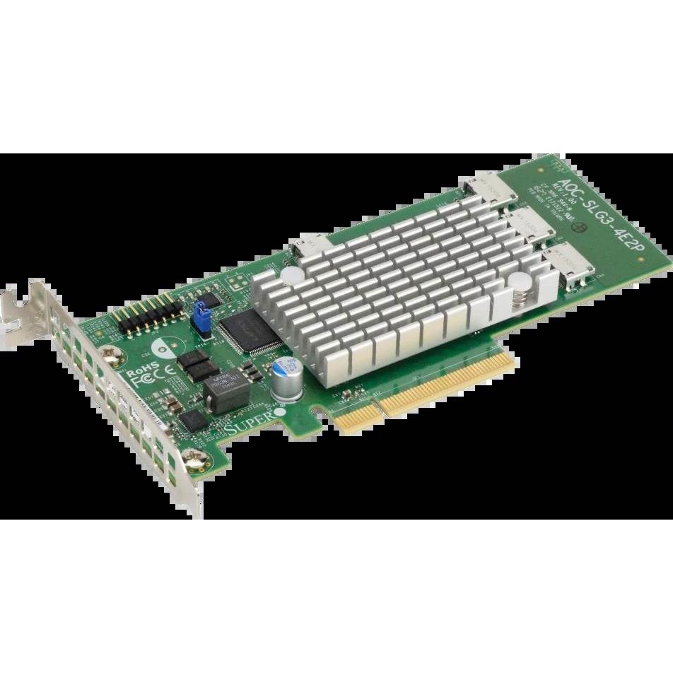 Supermicro AOC-SLG3-4E2P,4NVME扩展卡，HUB询价为准