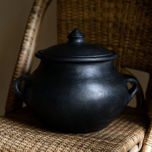 云边边|尼西黑陶香格里拉藏陶砂锅炖煮煲鸡汤非遗手作柴烧器皿