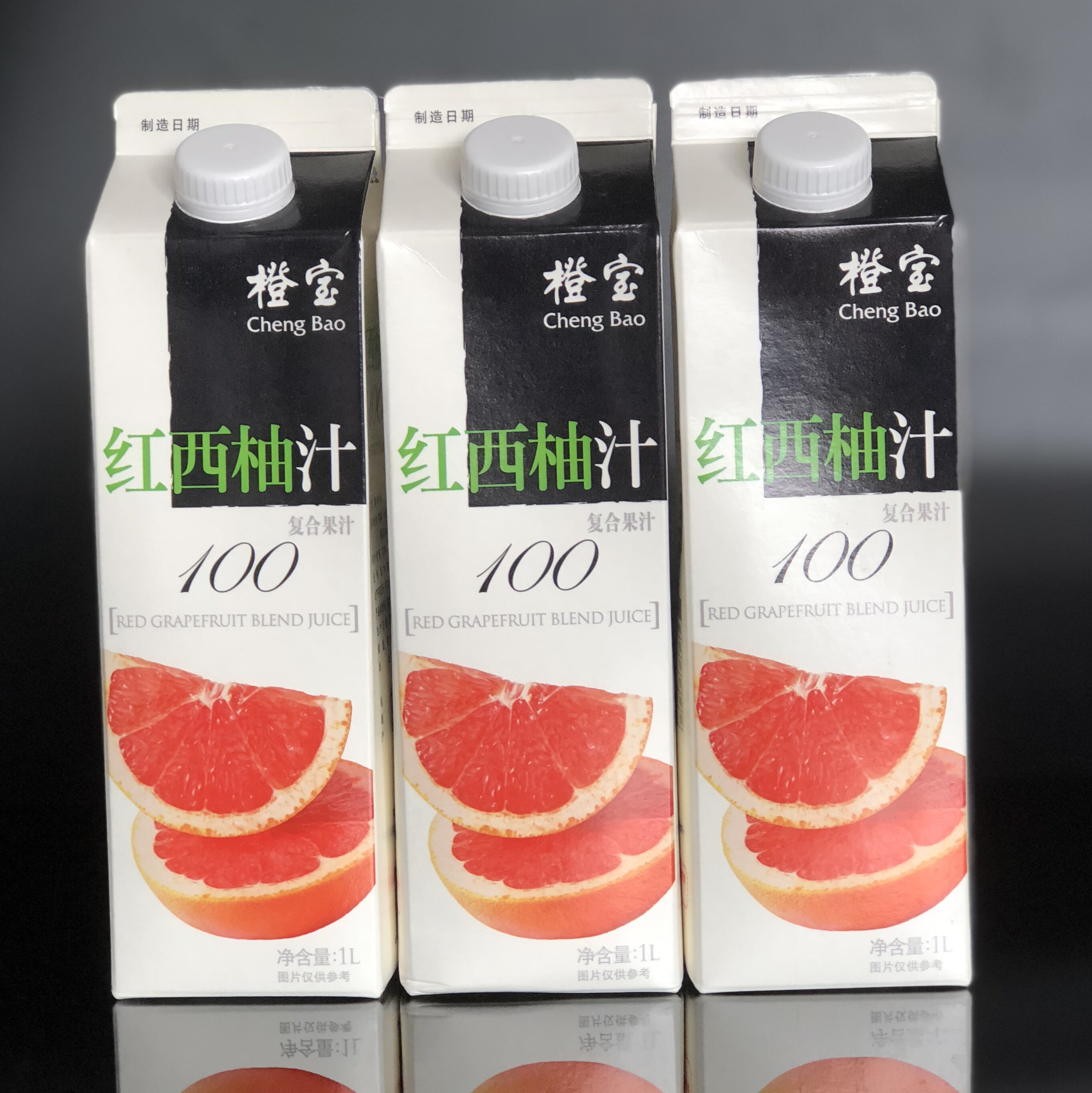 橙宝1升红西柚汁1000ml*12盒