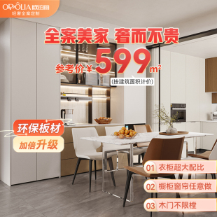欧铂丽599套餐全屋定制卧室衣柜定制玄关柜电视柜门墙卫浴预付金