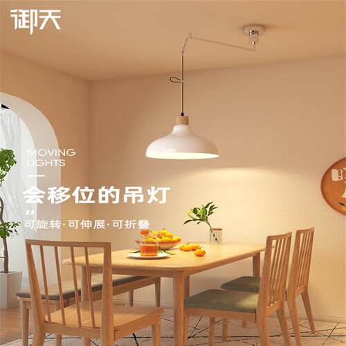 北欧可移位餐厅灯极简餐桌吊灯日式饭厅灯现代简约创意吧台灯ins