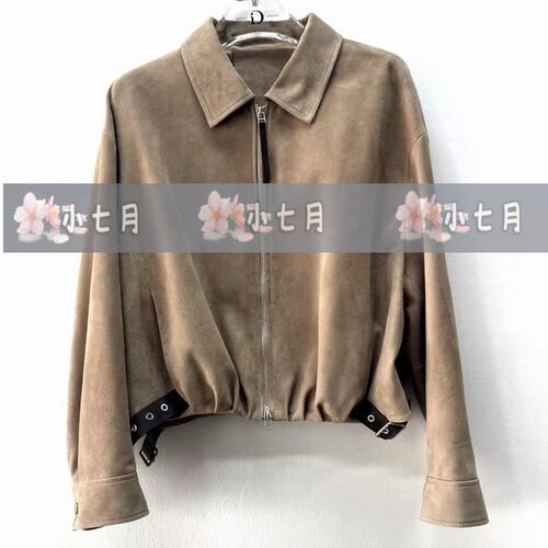 速发ID女装国内代购专柜正品65233006原4199【小七月2026秋 皮衣