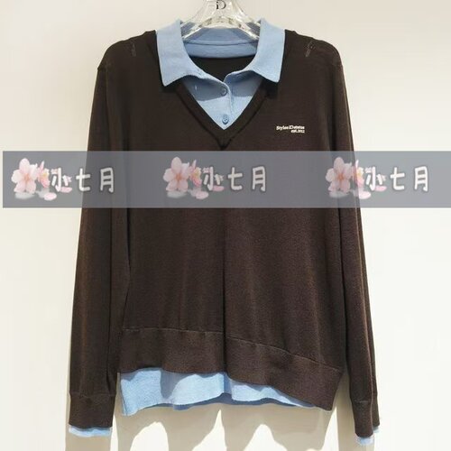 速发ID女装国内代购专柜正品65217019原1099【小七月2026秋针织衫