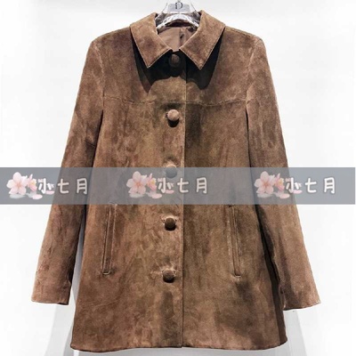 速发 id女装国内代购专柜正品55233008原4999【小七月】25秋 皮衣