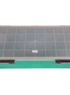RS PRO 零件收纳盒32格储物格338x57x260mm绿色  515-603