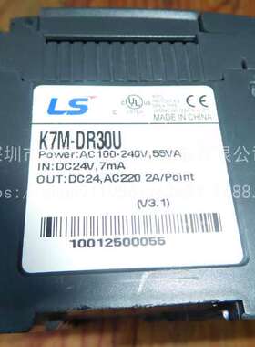 二手原装二手拆机 LS韩国可编程控制器K7M-DR30U功能完好 议价议