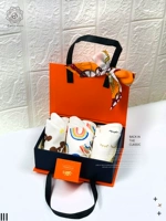 Детская подарочная коробка для новорожденных, хлопковый слюнявчик, водонепроницаемый комплект, нагрудник, подарок на день рождения