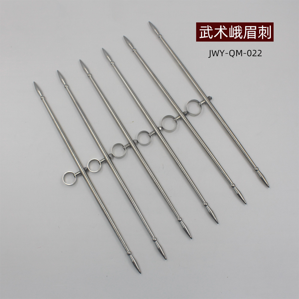 轻型武术峨眉刺钛合金TC4材质峨眉针双锋挝送包无尖未开刃