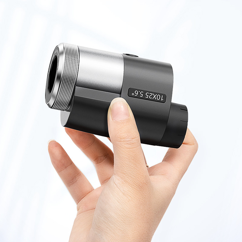 雷龙（leaysoo）星耀10X25微型迷你袖珍手持单筒望远镜高倍高清