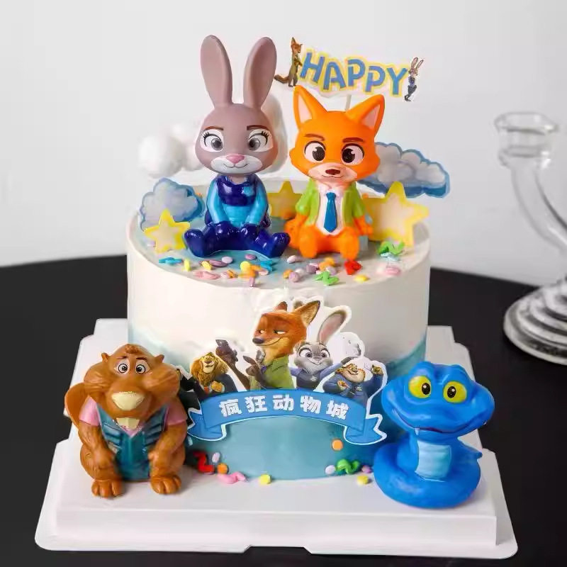疯狂动物城蛋糕装饰摆件尼克朱迪警官狐兔儿童生日烘焙装扮插件,节庆用品/礼品,蛋糕/烘焙装饰用品,淘宝优惠券,粉丝福利购,淘宝优惠卷