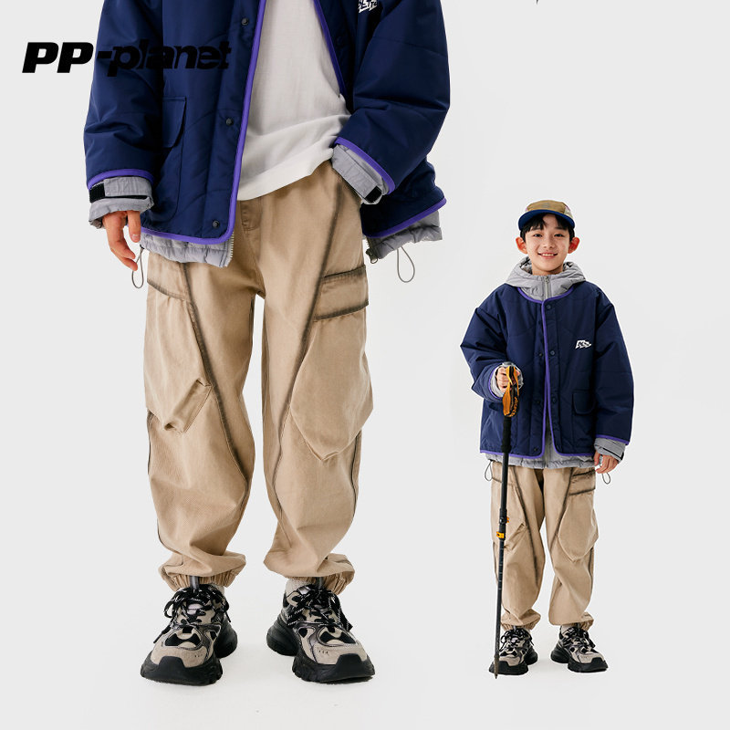 PP星球新款儿童春秋款束脚长裤男童中大童裤子宽松休闲工装裤,童装/婴儿装/亲子装,裤子,淘宝优惠券,粉丝福利购,淘宝优惠卷